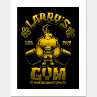 Larry's Gym (Black & Yellow) Posters and Art